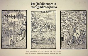 Le débarquement de Colomb sur Hispaniola, d