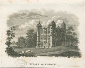 Tixall Hall - Pavillon : gravure (vignettée), nd [début 19e siècle] - School English