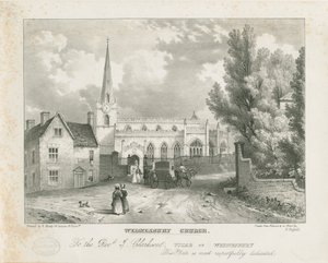 Église de Wednesbury : lithographie, nd