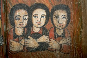Détail de peinture murale