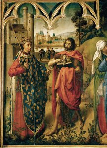 Louis IX, Le Saint avec Saint Jean-Baptiste ... - School Flemish