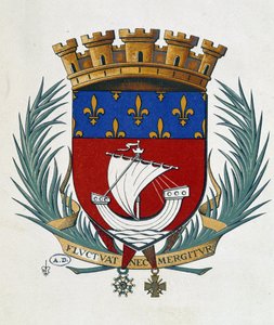 Blason de Paris "Fluctuat Nec Mergitur"