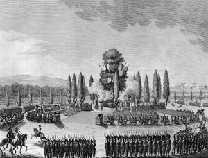 Révolution française : Fête républicaine des victoires au Champ de Mars à Paris le 10 prairial An IV (29 mai)