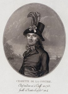 Portrait en médaillon de François Athanase (François-Athanase) Charette de la Contrie, chef vendéen