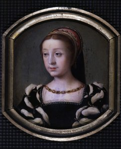 Renée de France (1510-1575), Duchesse de Chartres et Montargis puis de Ferrare, fille cadette de Louis XII et Anne de Bretagne. copie par M. Juilleau - School French