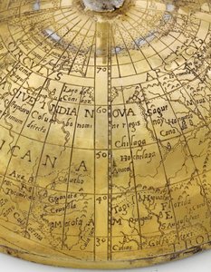 Rare coupe globe continentale, nord-allemande ou flamande, vers 1600 - School German