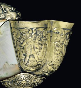 Coupe nautile montée, Nagyszeben, milieu du XVIIe siècle (détail) - School Hungarian