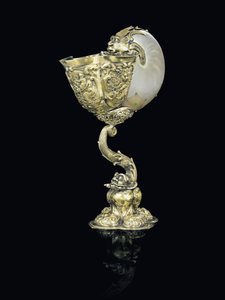 Coupe de nautile montée, Nagyszeben, milieu du 17e siècle