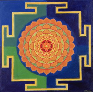 Dessin de Yantra Gayatri