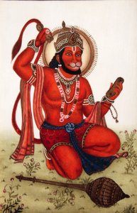 Seigneur Hanuman Miniature sur Ivoire