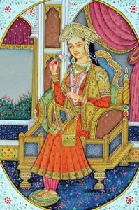 Miniature de la reine moghole Mumtaz Mahal