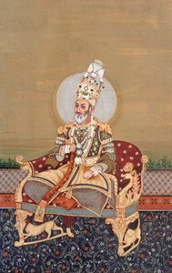 Miniature moghole de Bahadurshah Jafer - School Indian