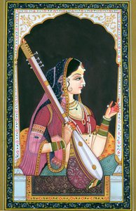 Dame musicienne - School Indian