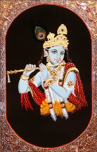 Peinture de Krishna, Inde - School Indian