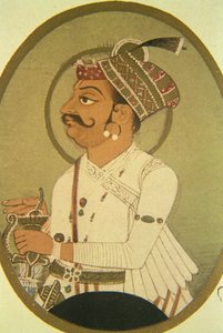 Peinture de Rao Bikhaji Ruler, Bikaner, Rajasthan, Inde