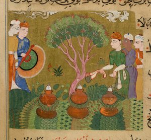 Préparation et distillation des arômes et parfums, du Ni
