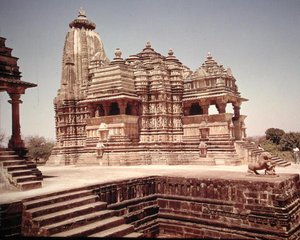 Vue du Temple de Devi Jagadamba - School Indian