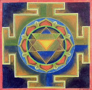 Peinture de Yantra - School Indian