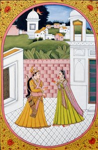 Image de calendrier annuel et peinture pour le mois hindou Asoz, Inde - School Indian
