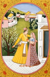 Image de calendrier annuel et peinture pour le mois hindou Fagun, Inde - School Indian