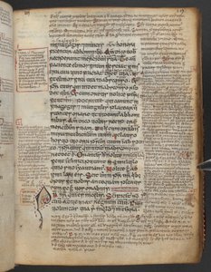 Harley 1802, f.19r, Initiale décorée 