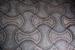 (détail) de la décoration de sol - School Italian