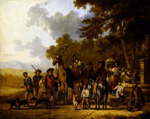 Voyageurs avec chameau