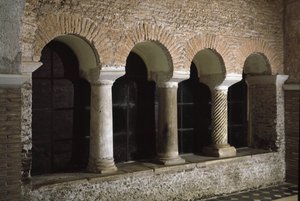 Vue du cloître de l
