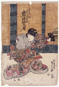 Iwai Shijaku dans un rôle féminin