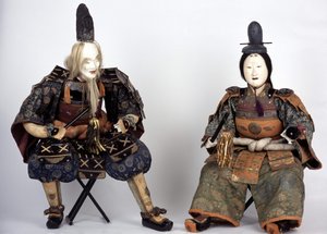 Poupées japonaises de la période Edo apparaissant à la fête des garçons. Collection Captier. Paris - Japanese School
