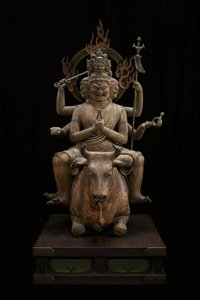 Roi de la sagesse au pouvoir impressionnant (Daiitoku Myōō) - Japanese School