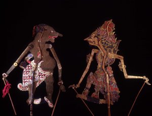 Wayang Kulit. Marionnettes de Java. Collection Jean François Hubert. Paris - School Javanese