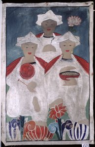 Simbul Jeseok (pigment naturel sur soie)