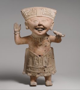 Figure souriante, 7ème-8ème siècle (céramique)