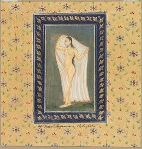 Dame après le bain - School Mughal