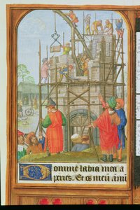 La construction de la tour de Babel, Bruges ou Gand, c.1500