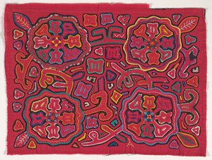 Panneau de chemise (mola), Peuple Kuna, Îles San Blas, c.1950s