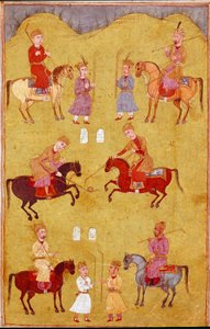 Art islamique : la partie de polo - School Persian