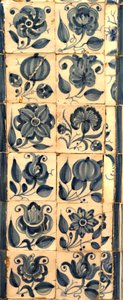 Panneau représentant diverses espèces de fleurs, Tarouca, Portugal - School Portuguese