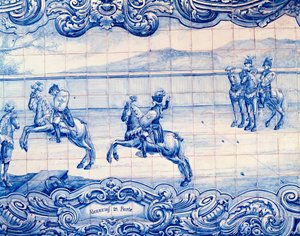 Cavalier pratiquant le jeu d