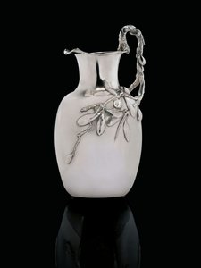 Pichet en argent, marqué Grachev Brothers avec le Mandat Impérial, St, vers 1899 - School Russian