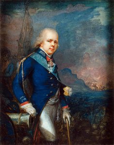 Portrait du Grand-Duc Constantin Pavlovitch de Russie (1779-1831) avant la bataille de Novi - School Russian
