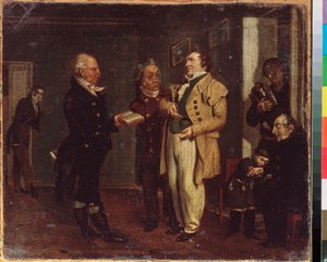 Le prince Vasily Khovansky et un farceur
