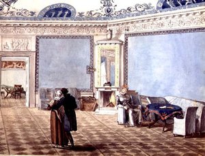 Salon bleu néoclassique à Saint-Pétersbourg - School Russian