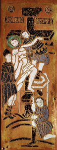 Art russe, la crucifixion, émail du XVIe siècle Madrid, Museo Lázaro Galdiano