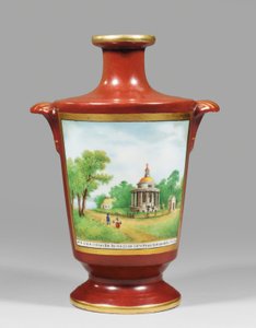 Vase représentant un cosaque zaporogue, vers 1825
