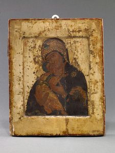 Volokolamskaya Mère de Dieu (tempera sur panneau) - School Russian