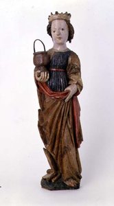 Sculpture en bois de Sainte Dorothée de Kassa