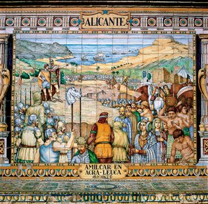 Les Carthaginois dirigés par Hamilcar et son fils Hannibal et la fondation d
