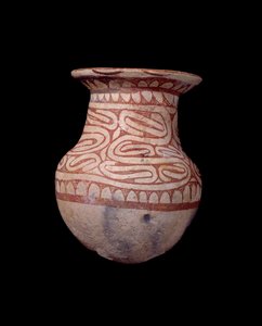 Civilisation Ban Chieng : vase peint. 650 av. J.-C. De Thaïlande. Paris, Musée Guimet, Musée national des Arts asiatiques